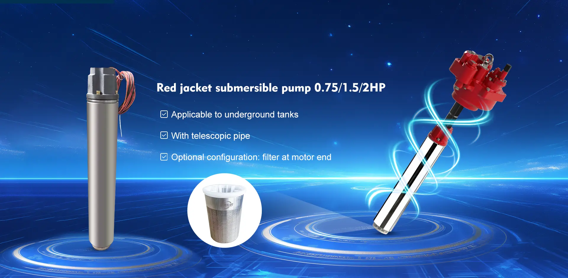 Jaket Pompa Pompa Submersible