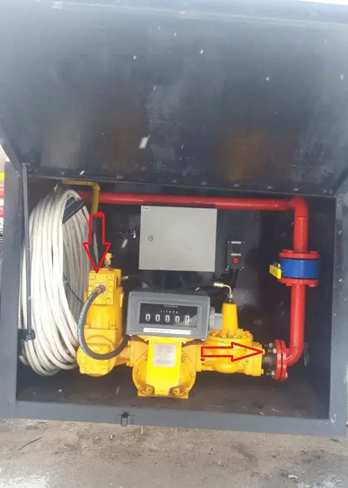 Ngukur aliran bahan bakar / lpg